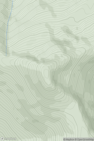 Thumbnail image for Sgurr nan Coireachan [Mallaig to Fort William] showing contour plot for surrounding peak